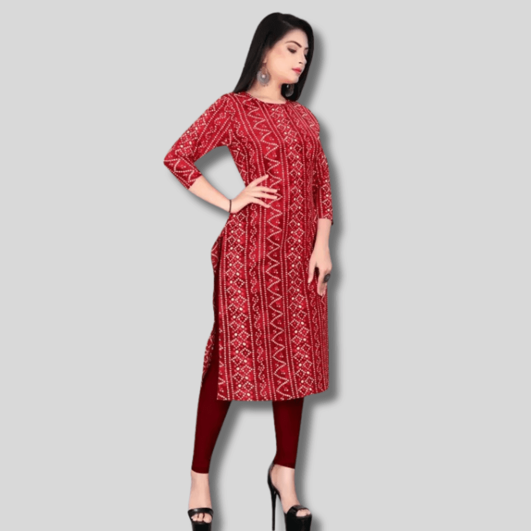 Classy Women's Printed Crepe A-line Kurta for an Enchanting Ethnic Appeal Classy Women's Printed Crepe A-line Kurta for an Enchanting Ethnic Appeal