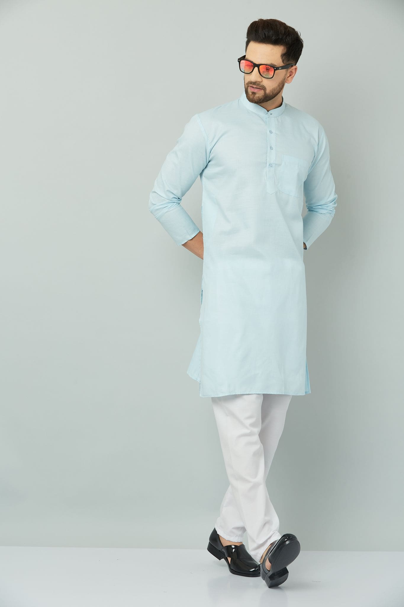 p (10)-min Aqua kurta set for men with a classy look.