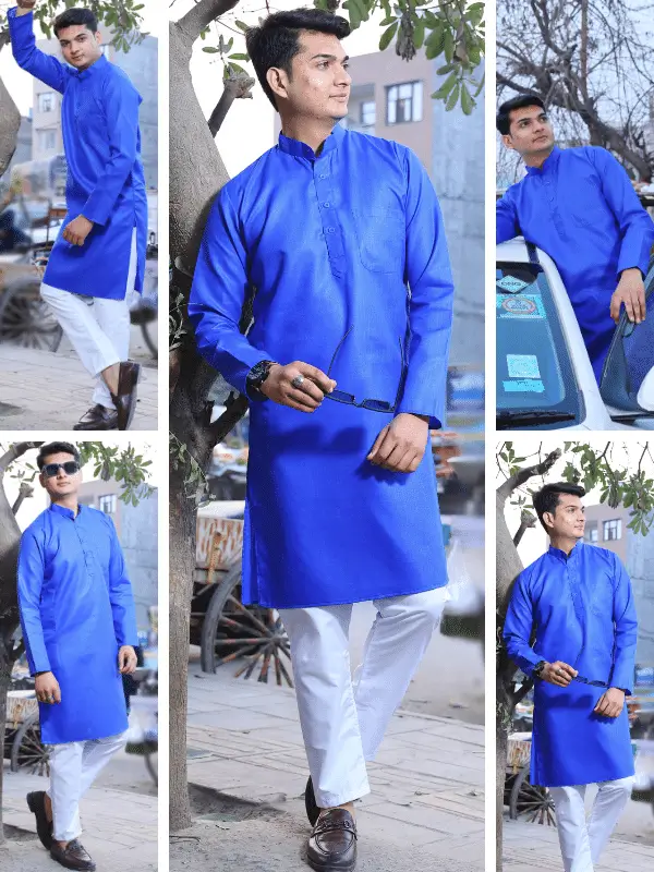 45 blue kurta pajama